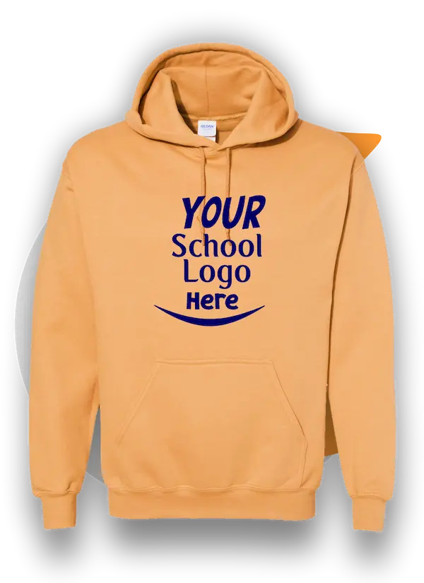 School Custom Tees 21 » Pipil Print SCHOOL-CUSTOM-HOODIE-HEAVYWEIGHT-COTTON-TAN-COLOR