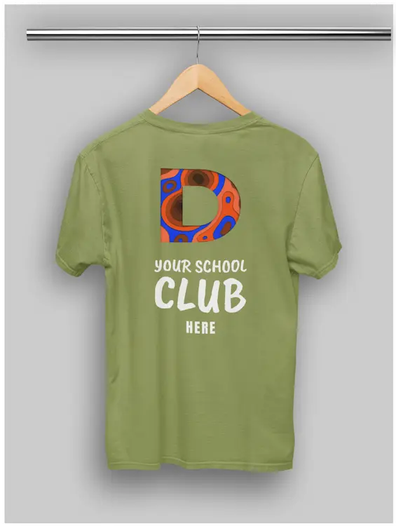 School Custom Tees 4 » Pipil Print SCHOOL-CUSTOM-TEES-FOR-SCHOOL-CLUB-OLIVE-GREEN-COLOR