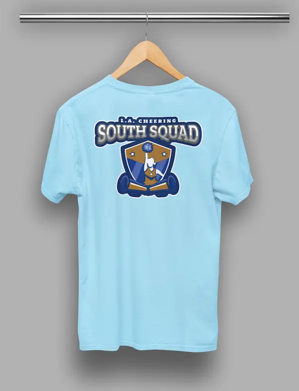 Sports Custom Tees 9 » Pipil Print SPORTS-CUSTOM-TEES-FOR-CHEER-LEADERS-SKY-BLUE-T-SHIRT-COLOR