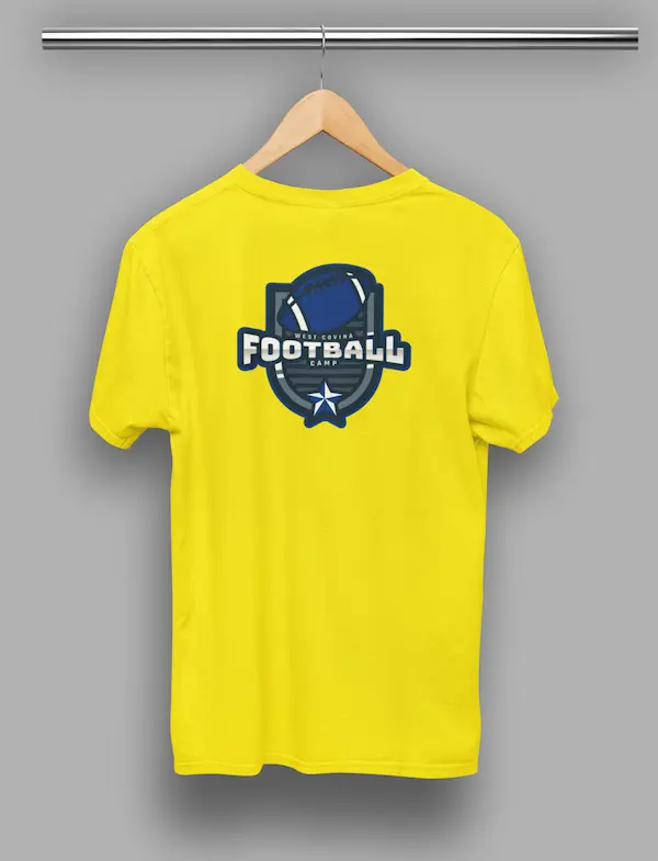 Sports Custom Tees 7 » Pipil Print SPORTS-CUSTOM-TEES-FOR-FOOTBALL-YELLOW-T-SHIRT-COLOR