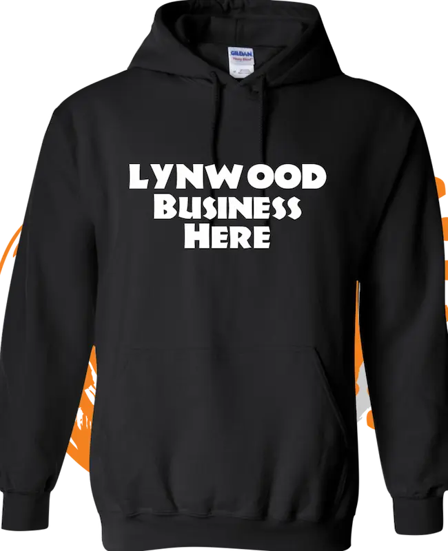 Business Custom Hoodie In Lynwood For Consturction Worker Black Color Heavy Weight Screen Printing Logo In Front