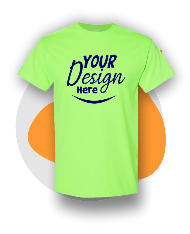 custom t shirt printing for downey comunity logo on your downey gear safety green cotton &raquo; Pipil Print