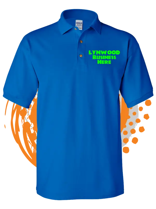 Embroidery Custom Polo In Lynwood For Hacienda Maria Restaurant Royal Blue Color Front Embroidery Logo