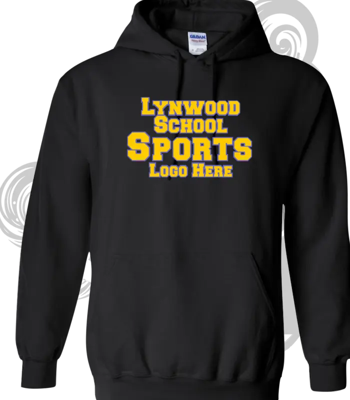 School Custom Hoodie For Lynwood High School Sports Knights Vs Falcons School Sport Logo Printing In Front