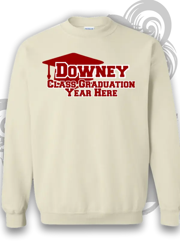 school grudation custom t shirt printing for downey schools class of year warren or downey vikings black color in downey &raquo; Pipil Print