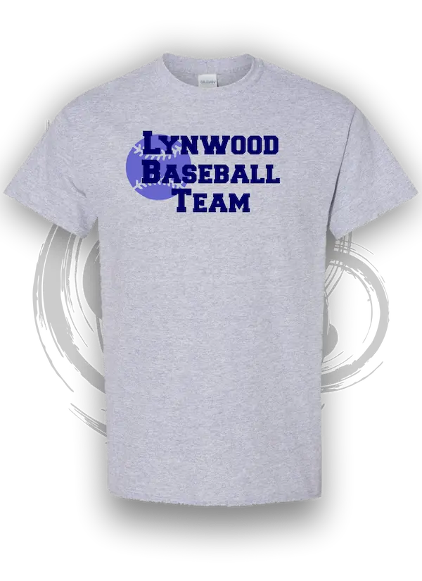 Sports Custom T Shirt In Lynwood For Baseball Teams In Lynwood City Park Gray Color Screen Printing Logo In Front