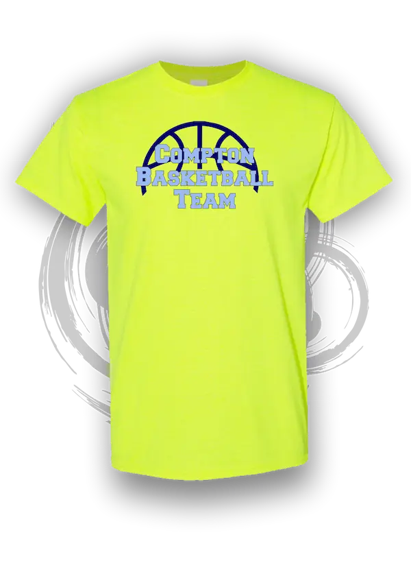 compton-ca 52 » Pipil Print Compton Basketball Team T Shirt For Wilson Park Games Blue Shirt