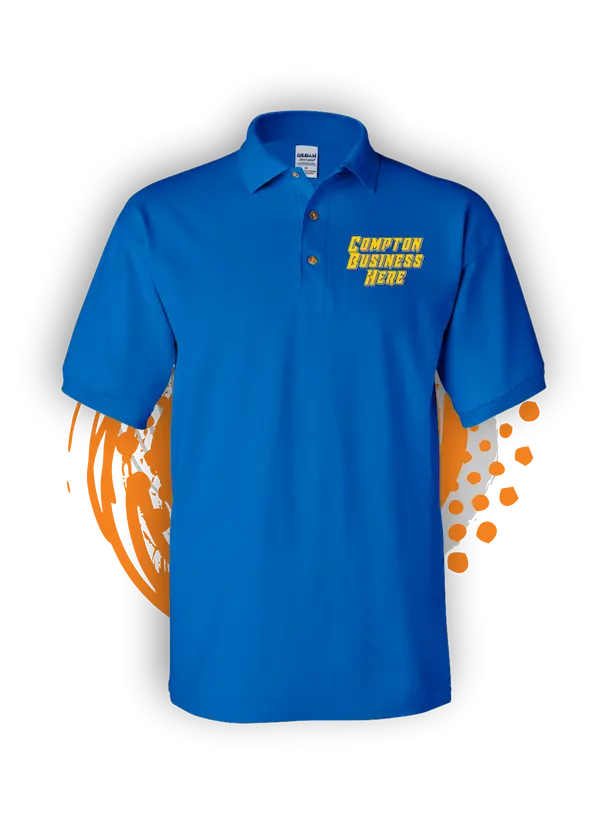 compton-ca 45 » Pipil Print Custom Embroidery Polo Shirt For Compton Business Royal Blue