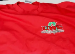 Embroidery For Businesses In Gardena Red T Shirt