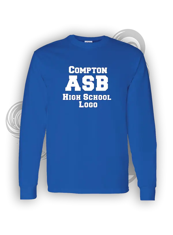 compton-ca 56 » Pipil Print Compton High School ASB Custom T Shirt Fundraising For Compton Long Sleeve
