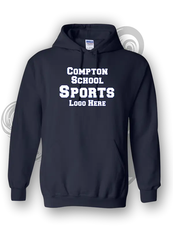 compton-ca 50 » Pipil Print Custom Hoodies For Compton Home Coming Game Dons Vs Compton High School Black Hoodie