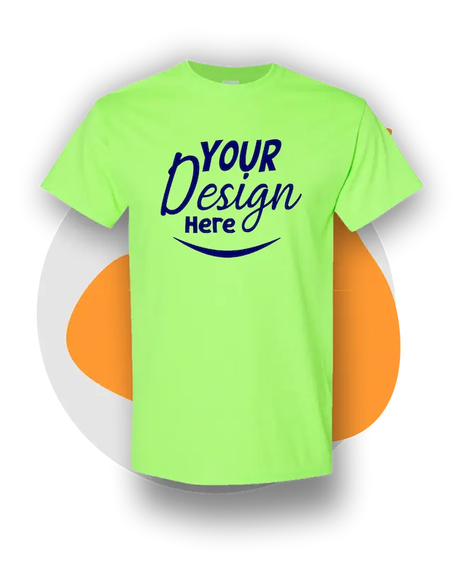 Bellflower t shirt printing on a short sleeve shirt cotton neon green &raquo; Pipil Print