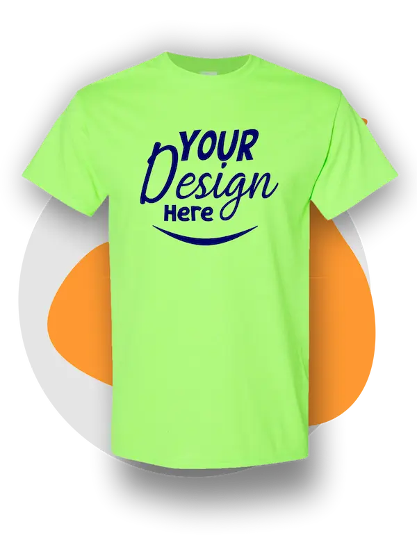 Hawthorne t shirt printing on a short sleeve shirt cotton neon green &raquo; Pipil Print