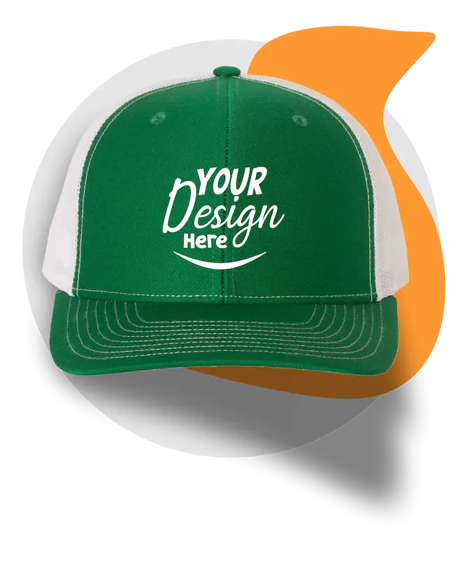 T-shirt Printing 13 » Pipil Print custom embroidery hats for norwalk business center on your norwalk business hats green color meshe 1 » Pipil Print