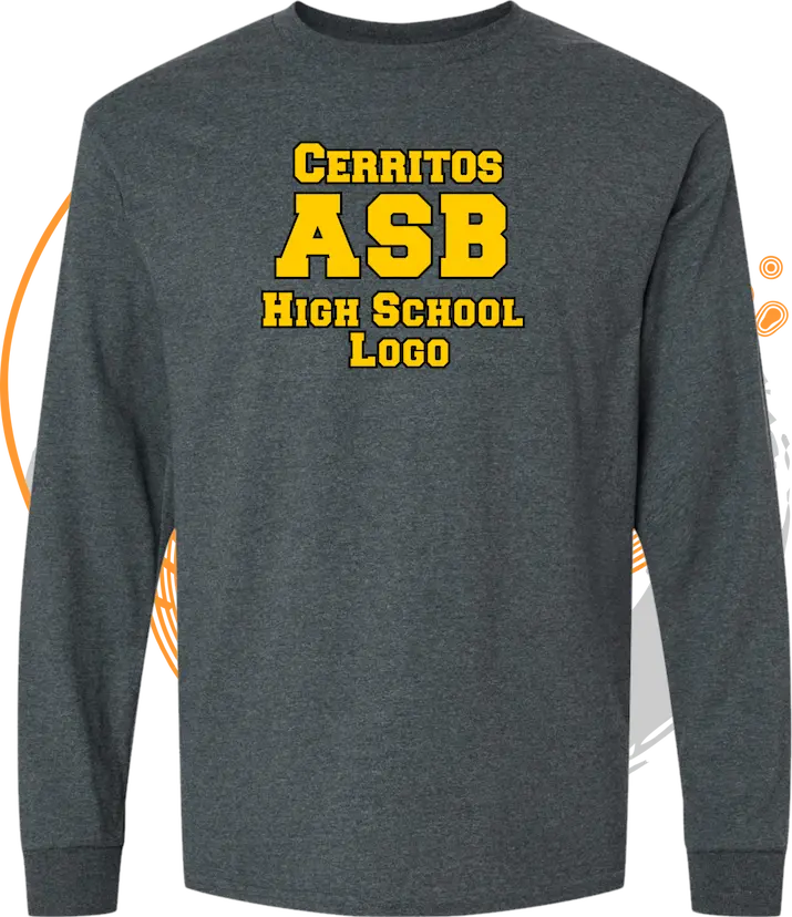 t-shirt-printing 49 » Pipil Print t shirt for cerritos high school dons and middle school Whitney High School ASB club long sleeve shirt » Pipil Print
