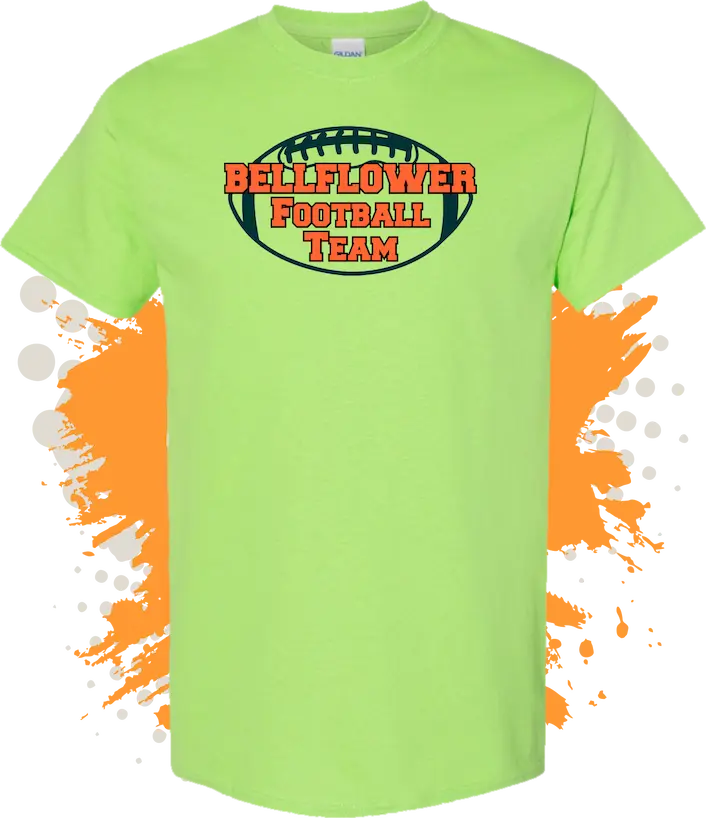 t shirt printing for football teams in bellflower for games at Bellflower Sports Complex and simms park green shirts cotton &raquo; Pipil Print