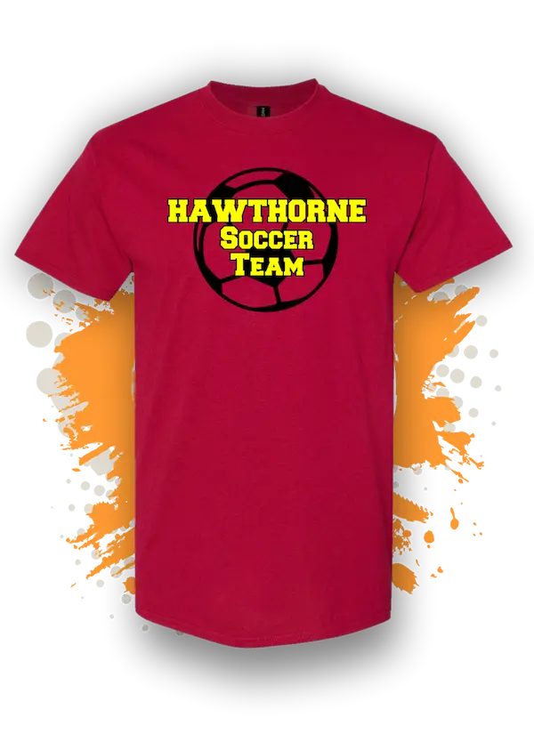 t shirt printing for soccer team in hawthorne for sports at Eucalyptus Park jerseys red color &raquo; Pipil Print