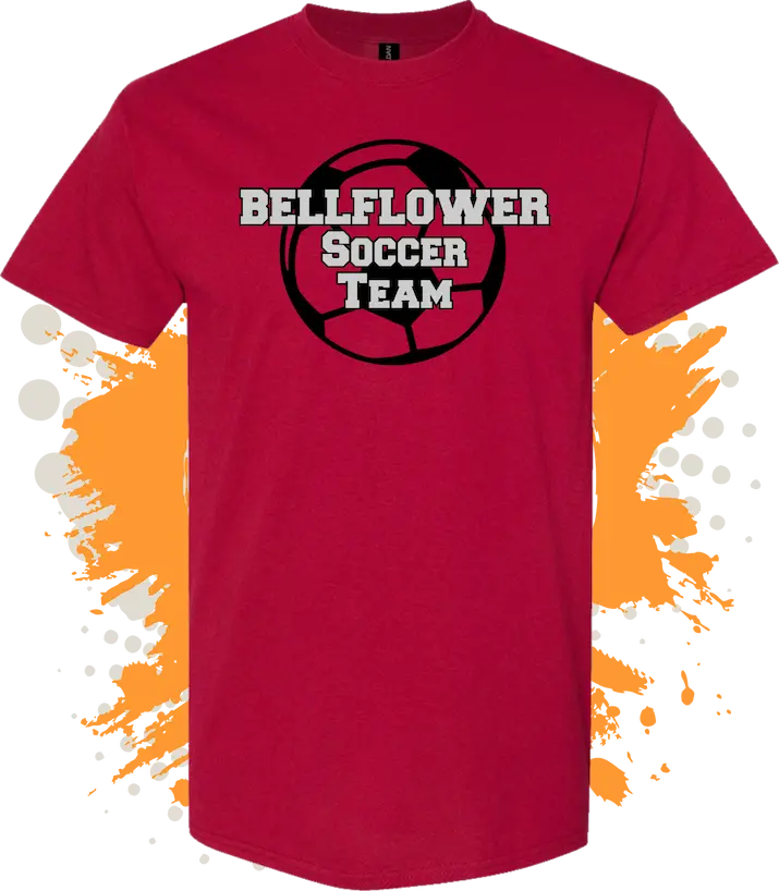t shirt printing for soccer teams in bellflower for games at Bellflower Sports Complex and simms park red jersey 1 &raquo; Pipil Print