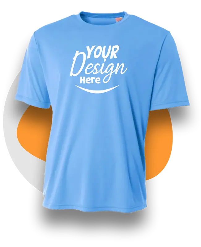 Best Performance Custom T Shirt For Huntington Park Sports Teams Sky Blue Dri Fit Style Polyester