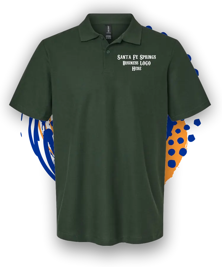 custom embroidery polo shirts in santa fe springs for businesses in Whittwood Town Center forest green polo &raquo; Pipil Print