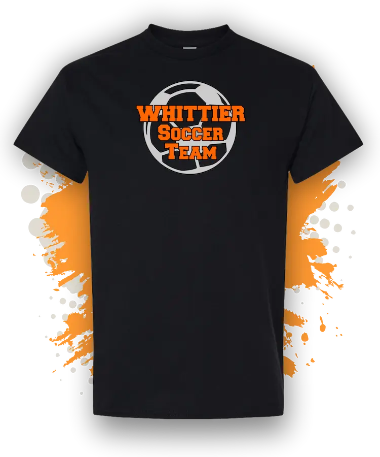 T-Shirt-Printing 52 » Pipil Print custom soccer t shirts for soccer team at whittier parks Parnell Park and Uptown Whittier black t shirts » Pipil Print