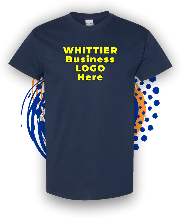 T-Shirt-Printing 56 » Pipil Print custom t shirt printing for businesses restaurants Rocky Cola Cafe and The 6740 navy blue shirt » Pipil Print