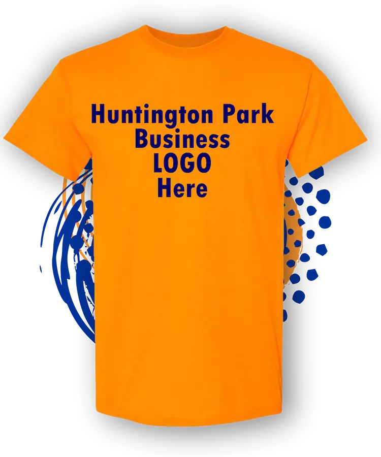 Custom T Shirt Printing For Huntington Park Businesses El Gallo Giro In Margarita Plaza Orange T Shirt